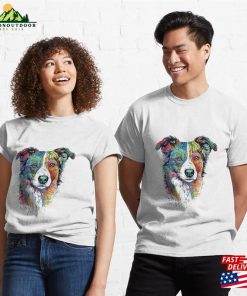 Border Collie Dreamscape Whimsical Surreal Art Classic T-Shirt Hoodie 5 Border Collie Dreamscape Whimsical Surreal Art Classic T Shirt Hoodie 2 1