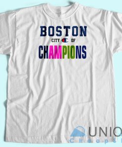 Boston City of Champions T-shirt Unisex Custom Tee Shirt Printing