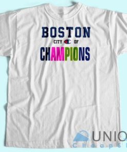 Boston City of Champions T shirt Unisex Custom Tee Shirt Printing 4