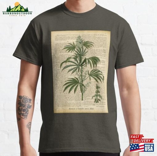 Botanical Print On Old Book Page Sweatshirt T-Shirt
