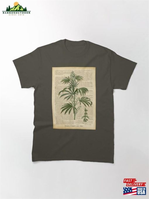 Botanical Print On Old Book Page Sweatshirt T-Shirt