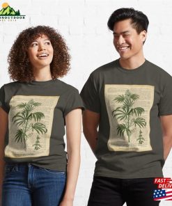 Botanical Print On Old Book Page Sweatshirt T Shirt 3