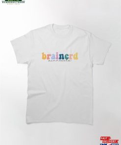 Brainerd Minnesota Groovy Rainbow Pastel Lettering Classic T-Shirt Unisex