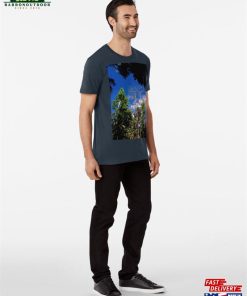 Bright And Blue Afternoon Sky Premium T Shirt Classic 3