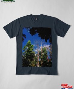 Bright And Blue Afternoon Sky Premium T Shirt Classic 4