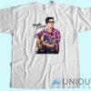 Bruno Mars Playing Guitar T-Shirt Unisex Tee Shirt Printing Size S-3XL