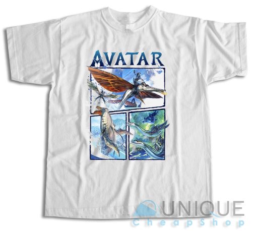 Buy! Avatar The Way of Water And Sea Flight T-Shirt Size S-3XL