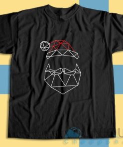 Buy Geometric Santa Father Christmas T Shirt Size S 3XL 3