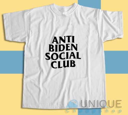 Buy Now! Anti Biden Social Club T-Shirt Size S-3XL