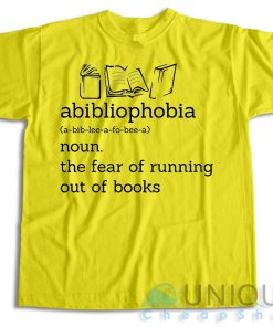 Buy Now! The Fear Of Running Out Of Books T-Shirt Size S-3XL