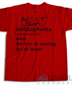 Buy Now! The Fear Of Running Out Of Books T Shirt Size S 3XL 3