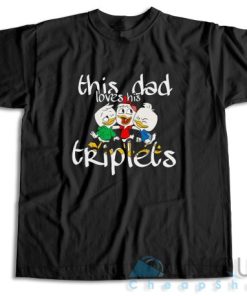 Buy Now! This Dad Love His Triplets T-Shirt Size S-3XL