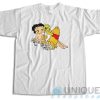 Buy Now ! Betty Boop And Winnie Pooh T-Shirt Size S-3XL