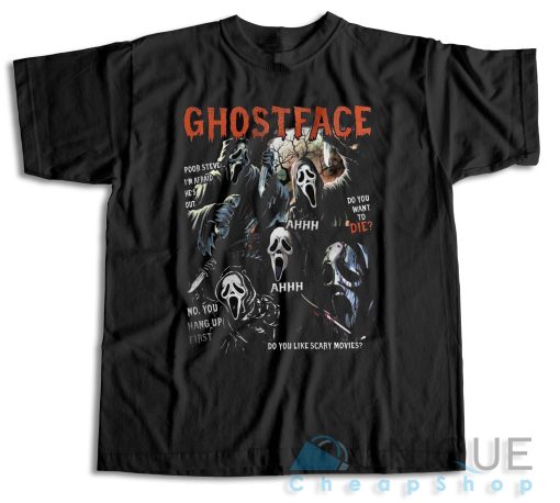 Buy Now ! Vintage Scream Ghostface T-Shirt Size S-3XL