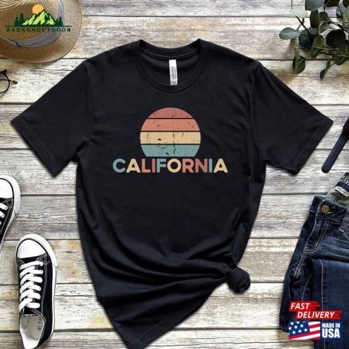 California Retro Sunset Shirt Vintage Unisex T-Shirt Sweatshirt Classic