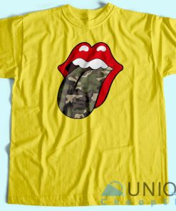 Camo Lips T Shirt Unisex Custom Tee Shirt Printing 3