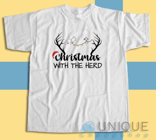 Check out our Christmas With The Herd T-Shirt Size S-3XL