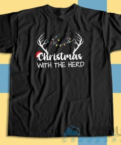 Check out our Christmas With The Herd T-Shirt Size S-3XL