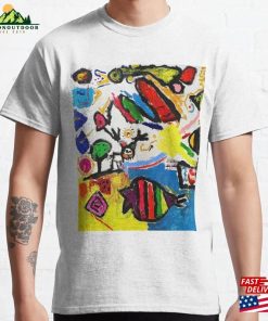 Cheerful Squirrel And Her Friends Are Walking On The Shore Of Lake Classic T-Shirt Cheerful Squirrel And Her Friends Are Walking On The Shore Of Lake Classic T-Shirt