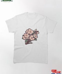 Cherry Blossom Flower Floral Hand Drawn Cartoon Classic T-Shirt Hoodie Sweatshirt