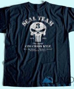 Chris Kyle Seal Team T Shirt American Sniper T Shirt Printing Size S 3XL 3