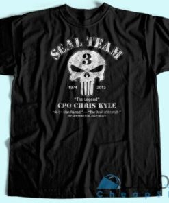 Chris Kyle Seal Team T Shirt American Sniper T Shirt Printing Size S 3XL 4