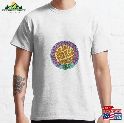 Christian Flower Sticker Classic T-Shirt Unisex