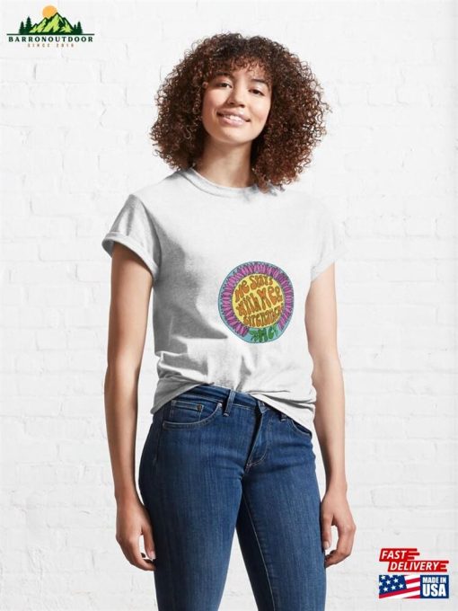 Christian Flower Sticker Classic T-Shirt Unisex