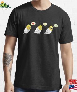 Chubby Lutino Cockatiel Love Angry Cool Essential T-Shirt Classic Unisex