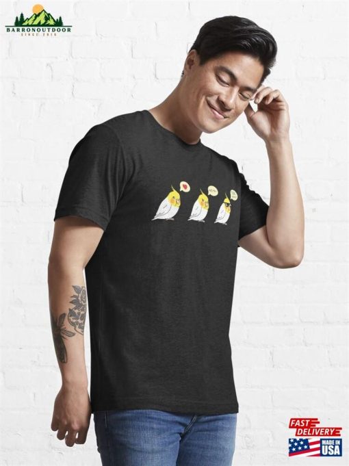 Chubby Lutino Cockatiel Love Angry Cool Essential T-Shirt Classic Unisex