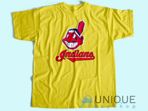 Cleveland Indians Logo T-Shirt Unisex Tee Shirt Printing Size S-3XL