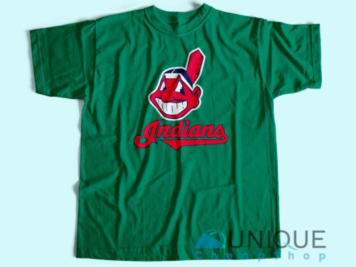 Cleveland Indians Logo T-Shirt Unisex Tee Shirt Printing Size S-3XL