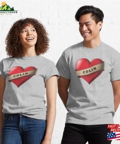 Colin Lovely Red Heart With A Ribbon Classic T Shirt Sweatshirt 3