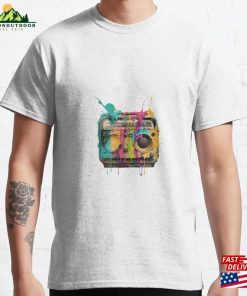 Colorful Retro Radio Sticker Classic T-Shirt Hoodie Sweatshirt