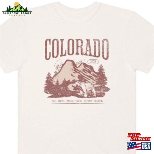Comfort Colors Colorado T-Shirt Retro Custom National Park Graphic Shirt Personalized 2023 Summer Vacation Girls Trip Sweatshirt