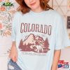 Comfort Colors Colorado T-Shirt Retro Custom National Park Graphic Shirt Personalized 2023 Summer Vacation Girls Trip Unisex