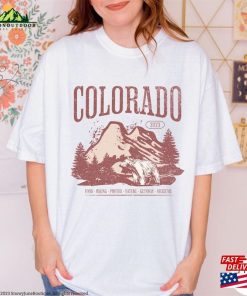 Comfort Colors Colorado T-Shirt Retro Custom National Park Graphic Shirt Personalized 2023 Summer Vacation Girls Trip Unisex