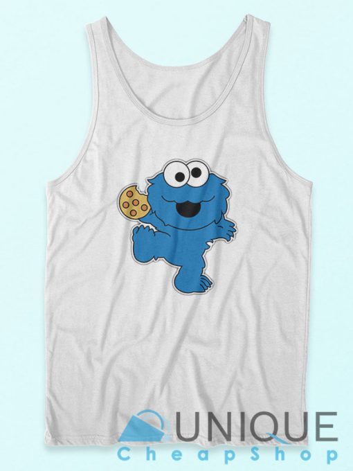 Cookie Monster Tank Top Unique Design Size S to 2XL