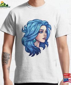 Copy Of Blue Hair Girl Alicia Classic T-Shirt Hoodie