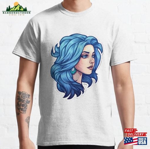 Copy Of Blue Hair Girl Alicia Classic T-Shirt Hoodie