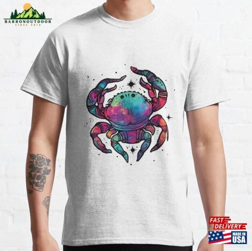 Cosmic Crab Embrace The Power Of Cancer Zodiac Classic T-Shirt Hoodie