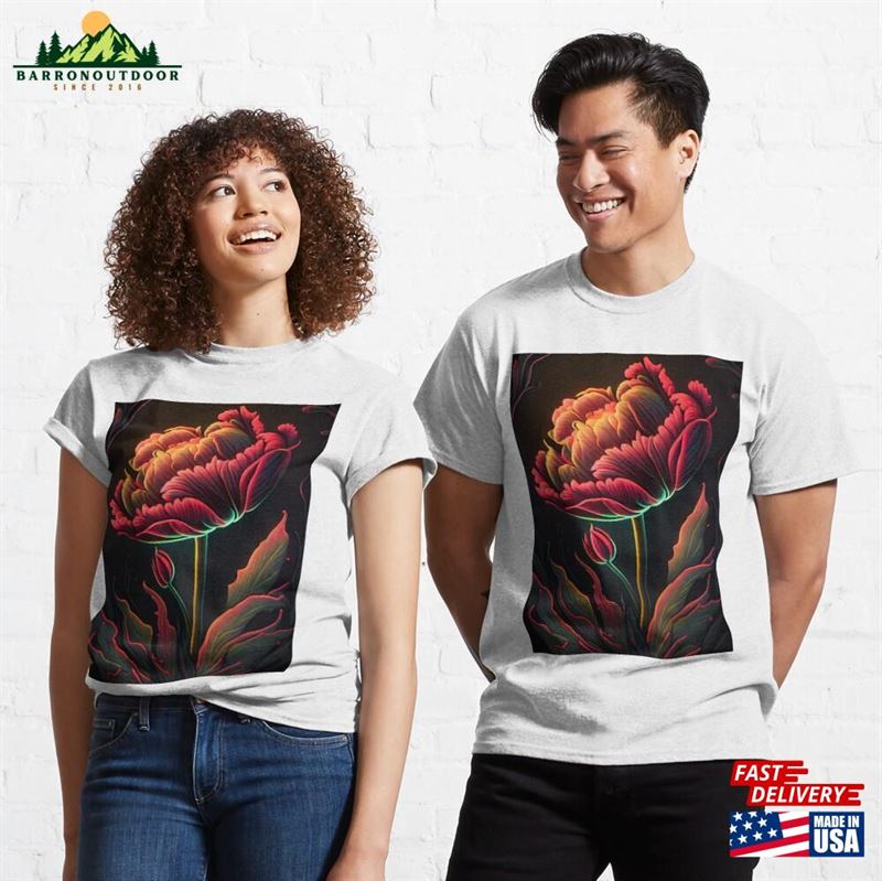 Cosmic Flower Glow Classic T-Shirt Sweatshirt Hoodie Cosmic Flower Glow Classic T-Shirt Sweatshirt Hoodie