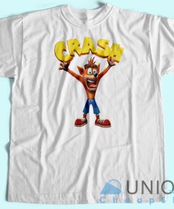 Crash Bandicoot T-Shirt Unisex Tee Shirt Printing Size S-3XL