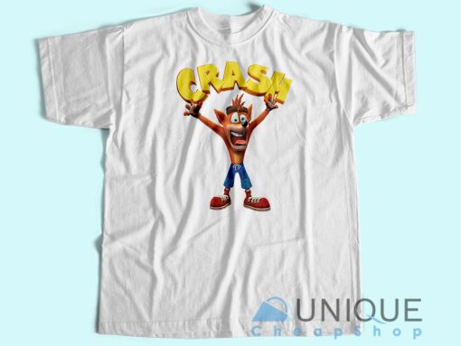 Crash Bandicoot T-Shirt Unisex Tee Shirt Printing Size S-3XL