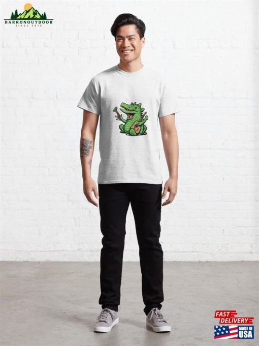 Crocodile Playing Instrument Classic T-Shirt Hoodie Sweatshirt