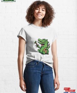 Crocodile Playing Instrument Classic T-Shirt Hoodie Sweatshirt 3 Crocodile Playing Instrument Classic T Shirt Hoodie Sweatshirt 4
