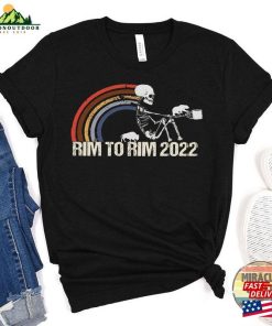 Custom Rim 2 2022 2023 Checklist Shirt Personalized Grand Canyon National Park To R2r Hiking Outdoor Wilderness Classic Sweatshirt