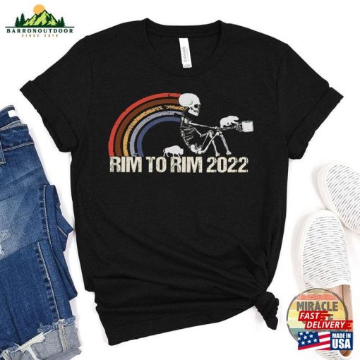 Custom Rim 2 2022 2023 Checklist Shirt Personalized Grand Canyon National Park To R2r Hiking Outdoor Wilderness Classic Sweatshirt