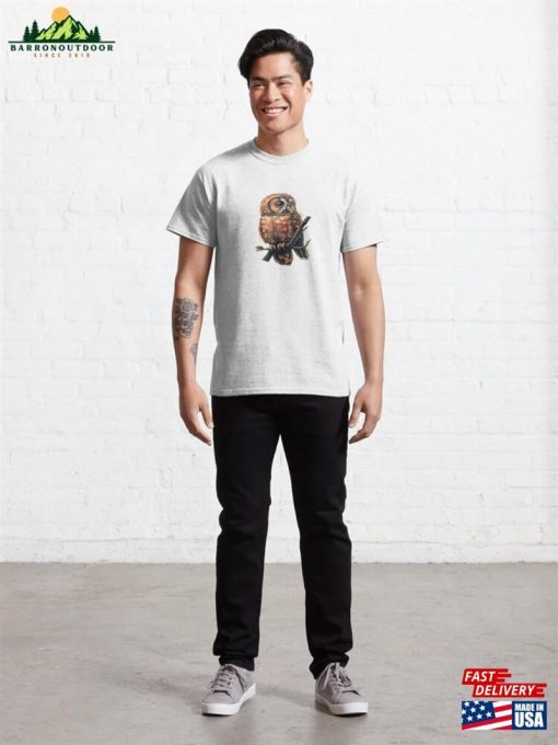 Cute Owl Art Classic T-Shirt Unisex Hoodie