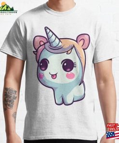 Cute Unicorn In Kawaii Style Classic T-Shirt Sweatshirt